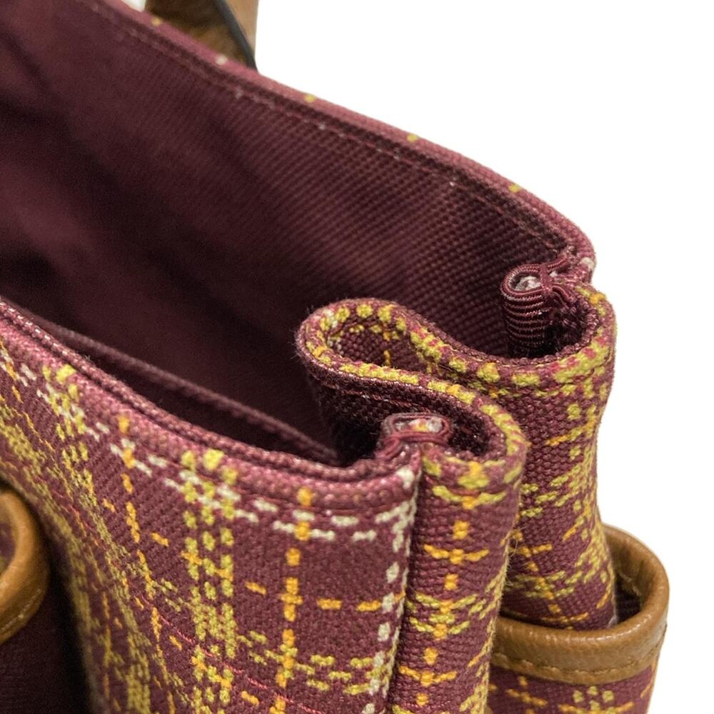 Gucci Interlocking G Tote Bag 628159 Bordeaux Brown Multi Canvas Leather - Picture 13 of 15